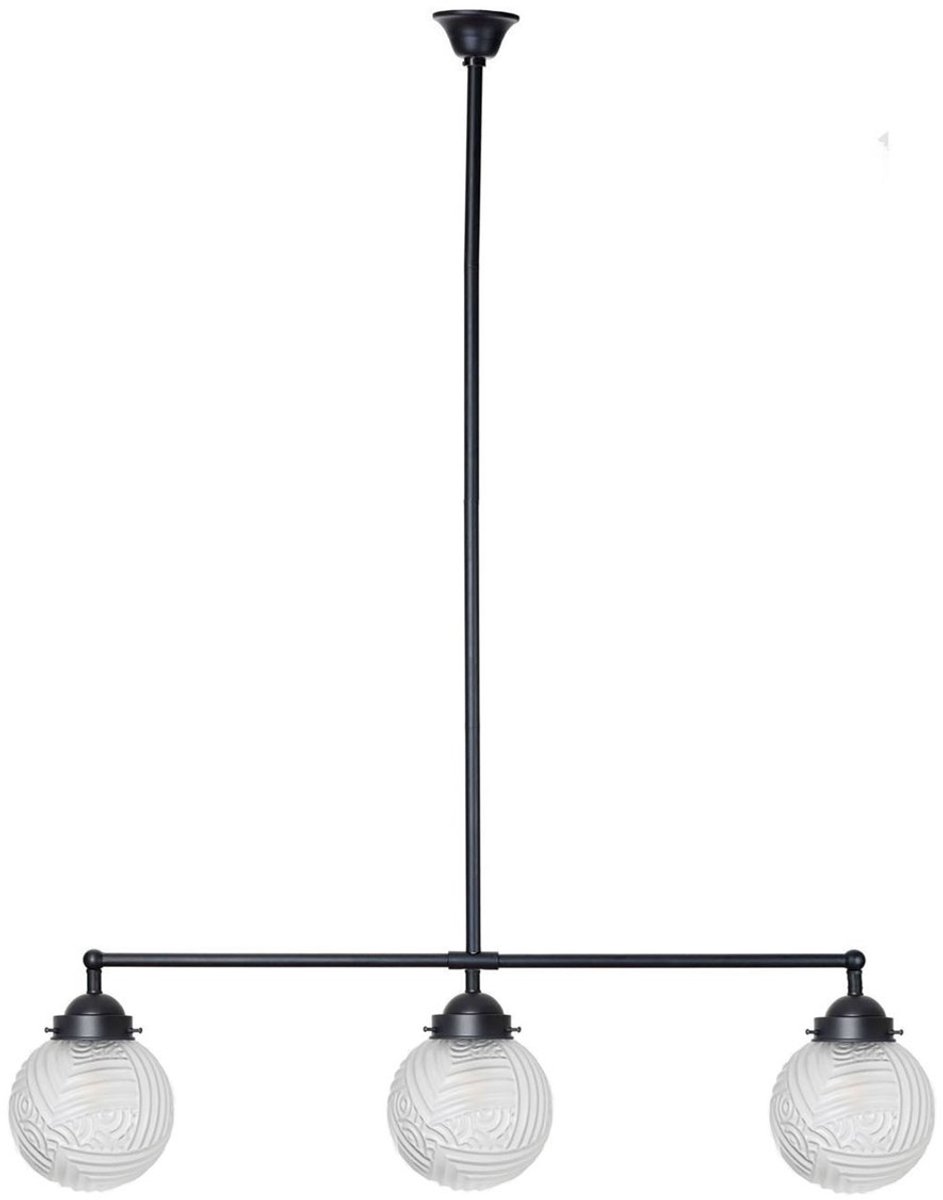 Coloured by Art Moonlight T-lamp 3 lichts Nouveau Romance Geëtst - Art Deco Trade Zwart