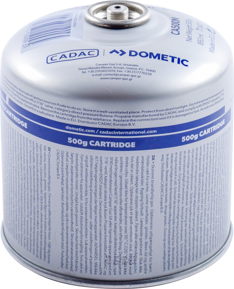 CADAC Dometic - Gascartridge 500g - Gasblikje