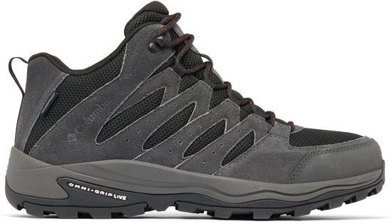 Columbia REDMOND™ IV MID WATERPROOF Heren Wandelschoenen - Black, Mountain Red