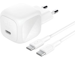 Belkin USB-C Wandlader 45 W met 1 m USB-C-naar-USB-C Kabel –Universeel - Wit