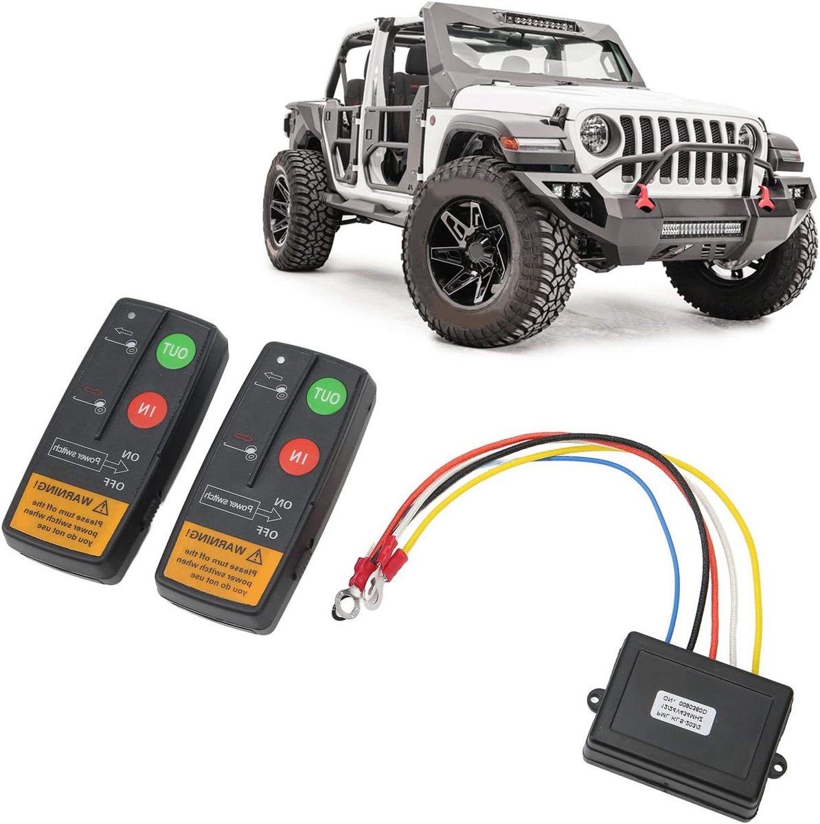Allecto Plus - Draadloze Auto Lier Afstandsbediening Set | 12V 24V | 75ft Bereik | Hoge Gevoeligheid | Geschikt Voor Auto ATV Truck