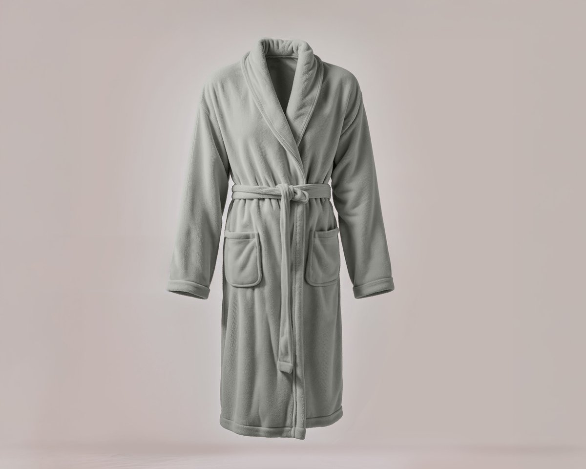 Dreamhouse Badjas - Coral Fleece - Badjas - Katoen badstof - L/XL - Pearl