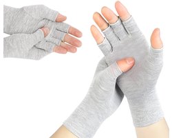 Hoogwaardige Bamboe Handschoenen M - Vingerloos Ontwerp - Zachte Compressie - Natuurlijke Stof - Vingerloze Handschoenen - Alternatief Voor Katoenen Handschoenen - Eczeem Handschoenen
