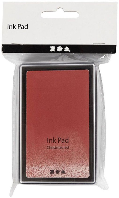 Encre à tampon, Noël rouge, H: 2 cm, dim. Encre de tampon cm, 1 Pièce