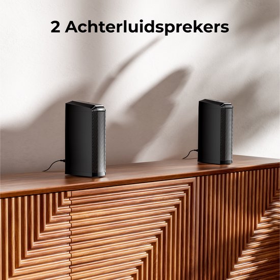 ULTIMEA Soundbar - 7.1 Surround Soundbar met RGB-verlichting, Draadloze Subwoofer & Afneembare Speakers - Smart App-besturing - Home Cinema & Gaming - Zwart van Ultimea — afbeelding 5