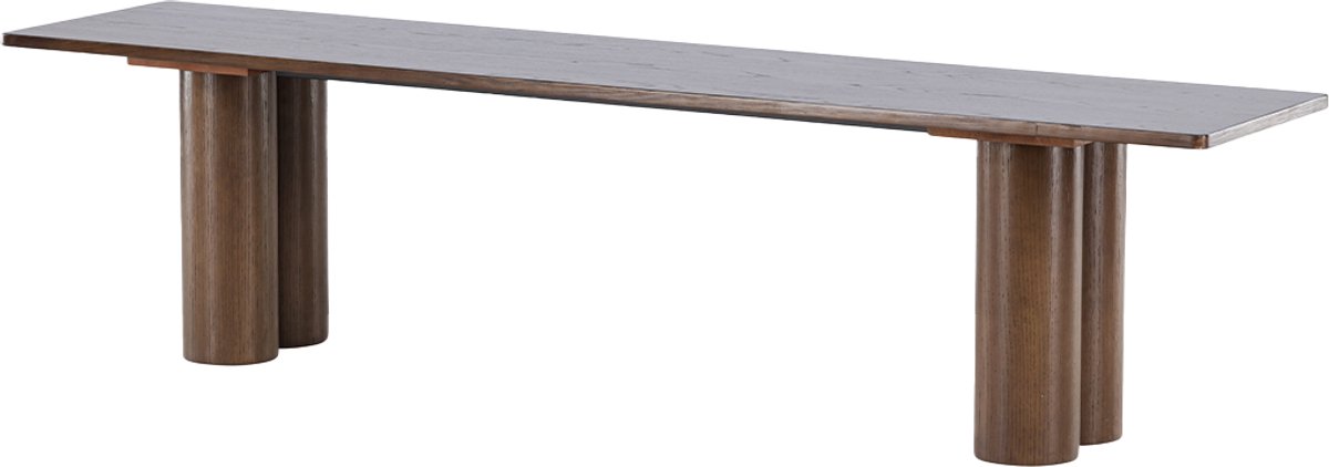Nest living Faya Houten Eetkamerbank Donkerbruin - Hal bankje - Landelijk - Scandinavisch -180 x 45 cm