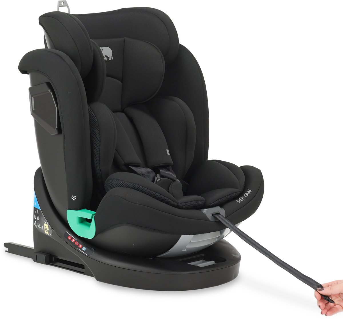 Deryan Colin Luxe Autostoel I-Size - 360° Draaibaar - Isofix - Zwart – foto 7