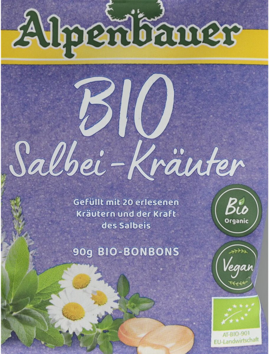 Alpenbauer Bonbons Salie - 19 x 90 gr - Voordeelverpakking