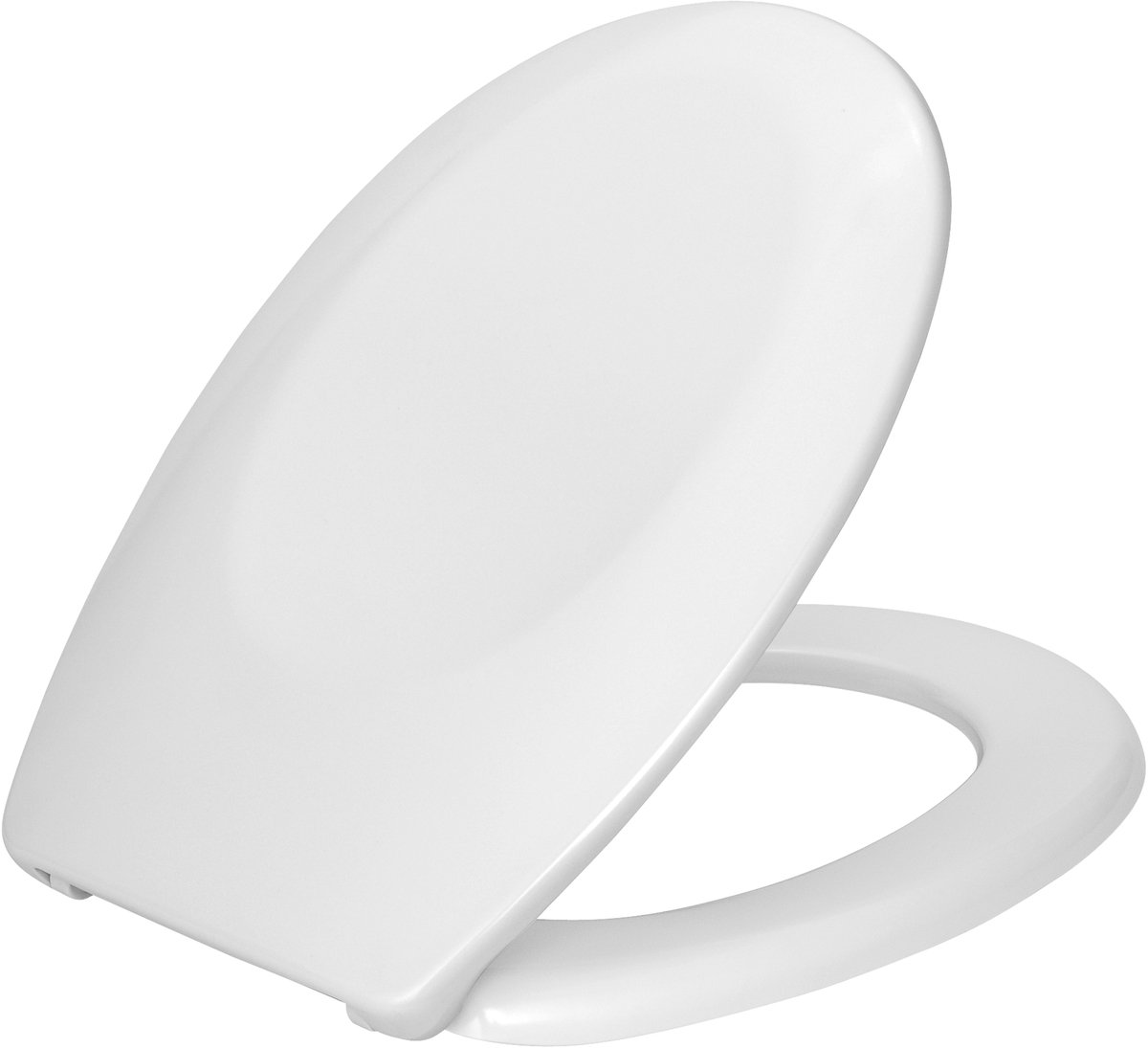 WENKO WC bril Bergamo - antibacterieel wit Duroplast - RVS scharnieren - Toiletbril - Toiletzitting - Wit