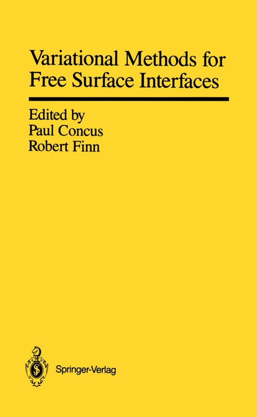 Variational Methods for Free Surface Interfaces - cover