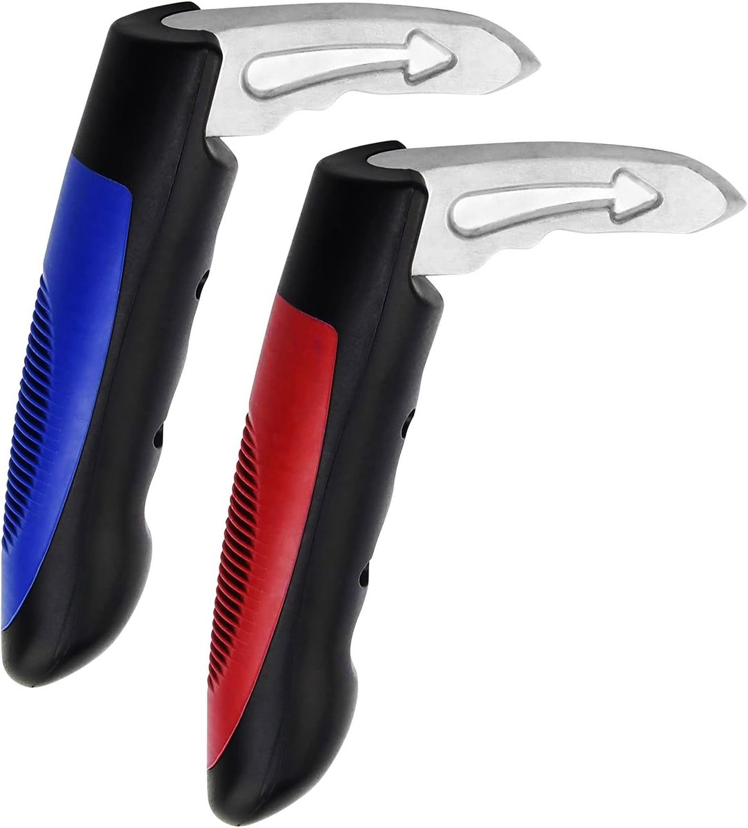 Autohandgreep Steun - 2-delige - Handvatondersteuning voor Senioren & Minder Valid - Rood & Blauw