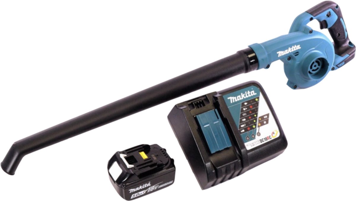 Bol.com Makita DUB186RT 18V Li-Ion accu bladblazer set (1x 5,0Ah) - 192km/h aanbieding