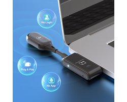 MINIX C1 Wireless Transmitter en Receiver | Plug & Play USB-C-HDMI | Draadloze UHD 1080P@60Hz Video/Audio op 5G Wifi | Windows, Android, MacOS - 50m Bereik