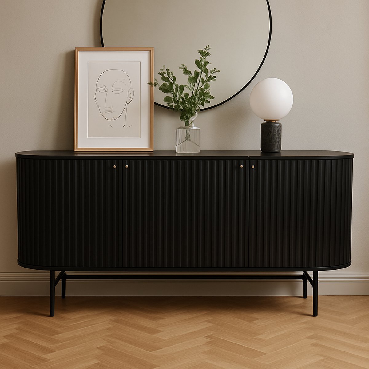 Milton & Oldbrook Dressoir Samara Zwart