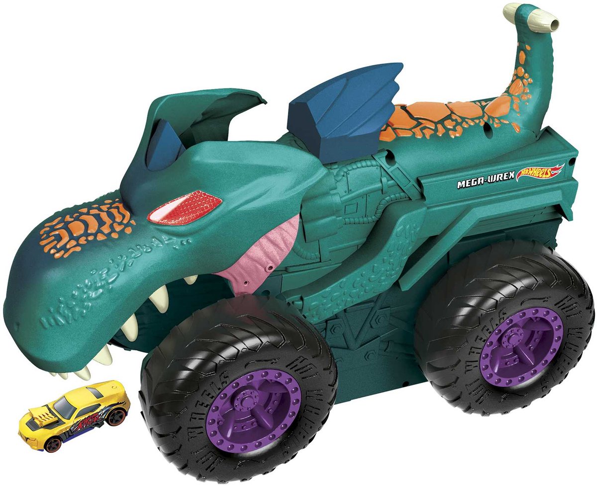 Bol.com Hot Wheels Monster Truck - Car Chompin' Mega-Wrex aanbieding