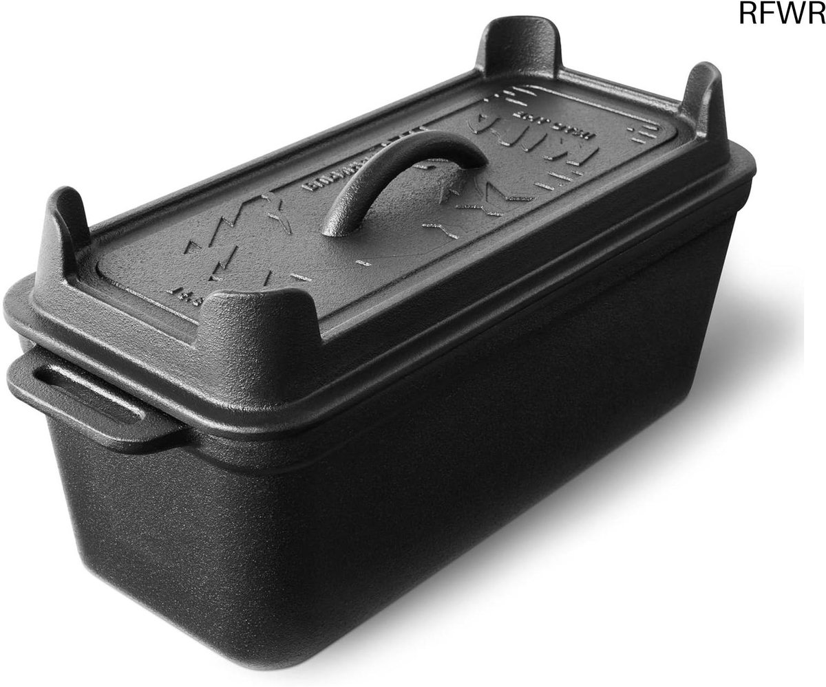 RFWR® Gietijzeren Broodpan 3,5L - Veelzijdige Broodbakvorm voor Grill, Oven en Kookplaten