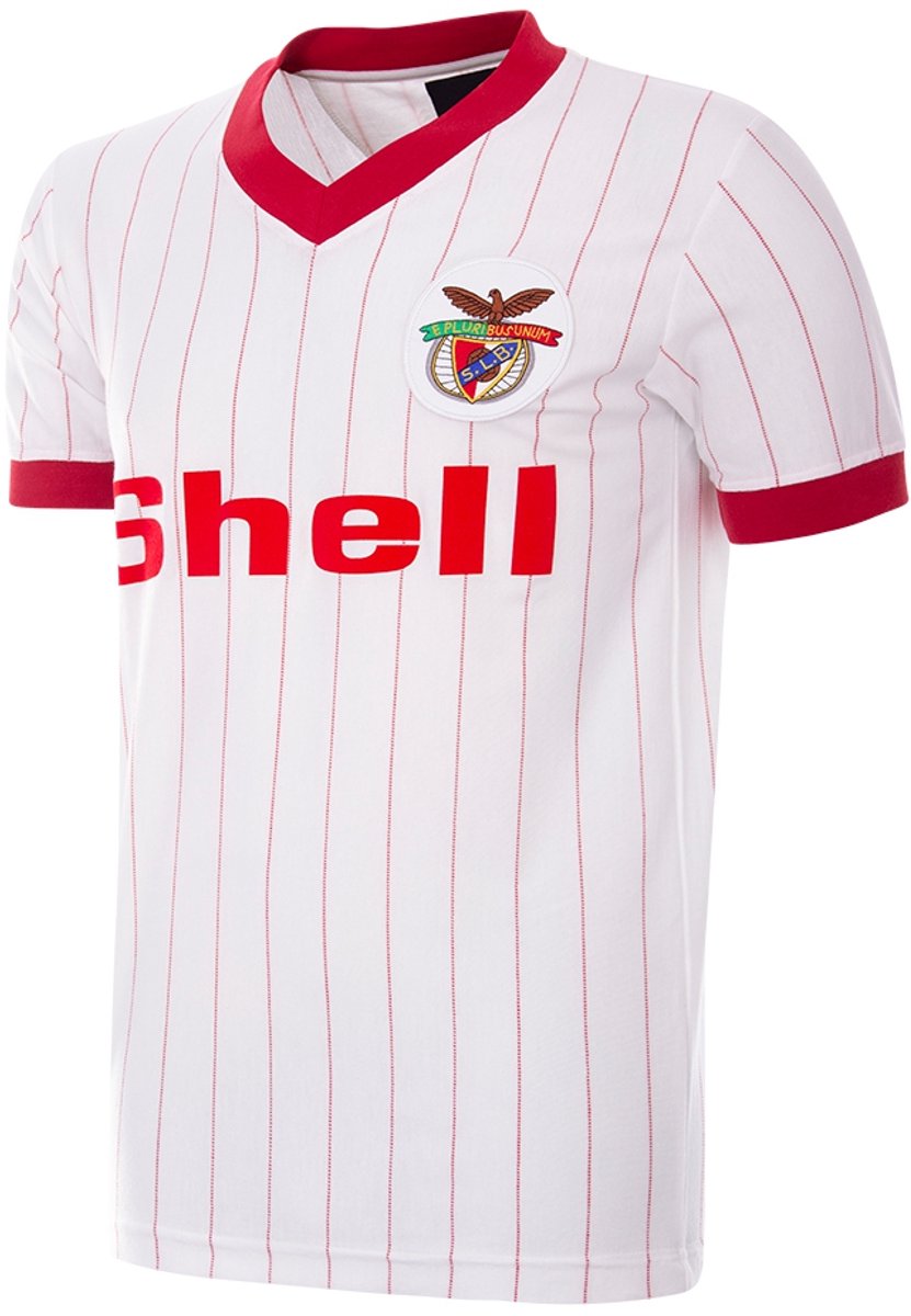 COPA - SL Benfica Uitshirt 1985/86 Retro Voetbalshirt - Heren - Wit - XS