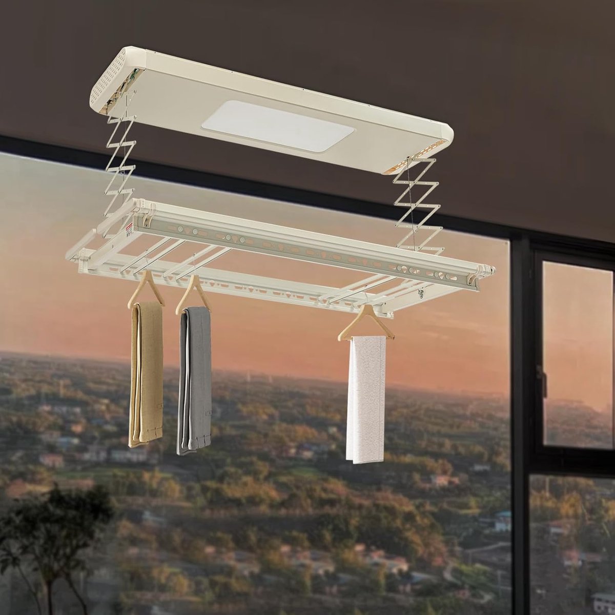 RFWR Compact elektrisch wasrek met afstandsbediening en ledverlichting thumbnail 3