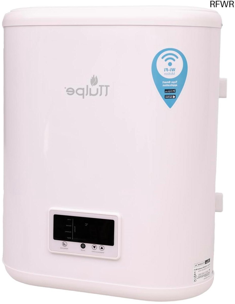 RFWR® 30 Liter Platte Warmwaterboiler Verticaal met Wifi