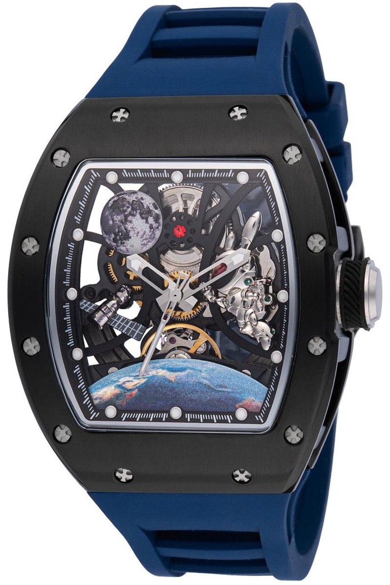 Invicta S1 Rally 49009 Heren Horloge - Waterdicht - Analoog - Automatisch Uurwerk - Roestvrij Staal met zwarte Wijzerplaat - 41mm