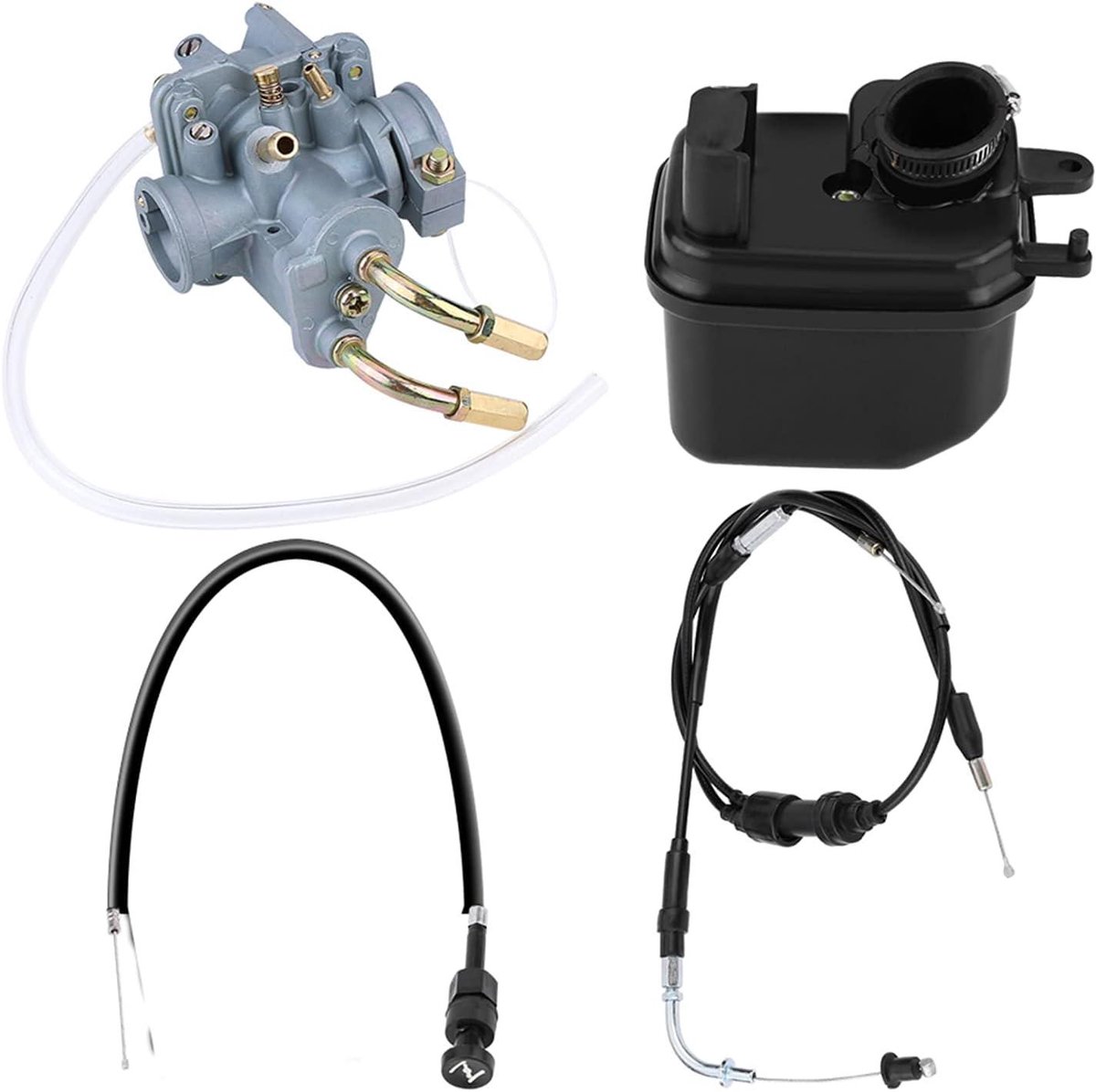 Motorfiets Carburateur Kit met Air Filter Box en Kabels voor Y ZINGER PW 50 PW50