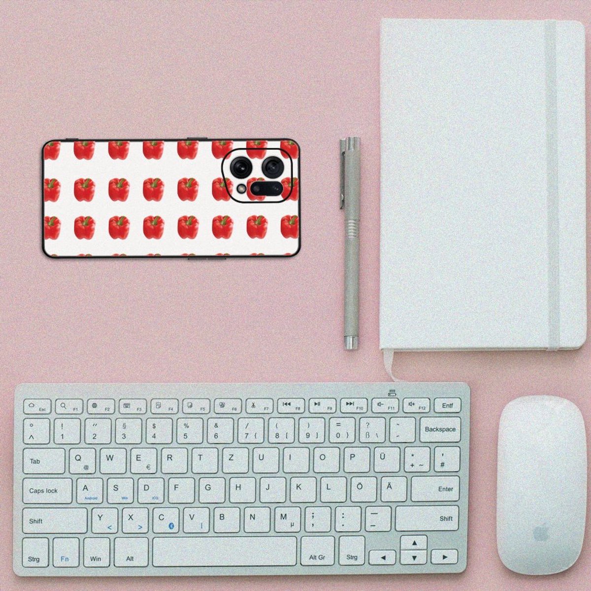 OPPO Find X5 Back Cover Hoesje Paprika Red