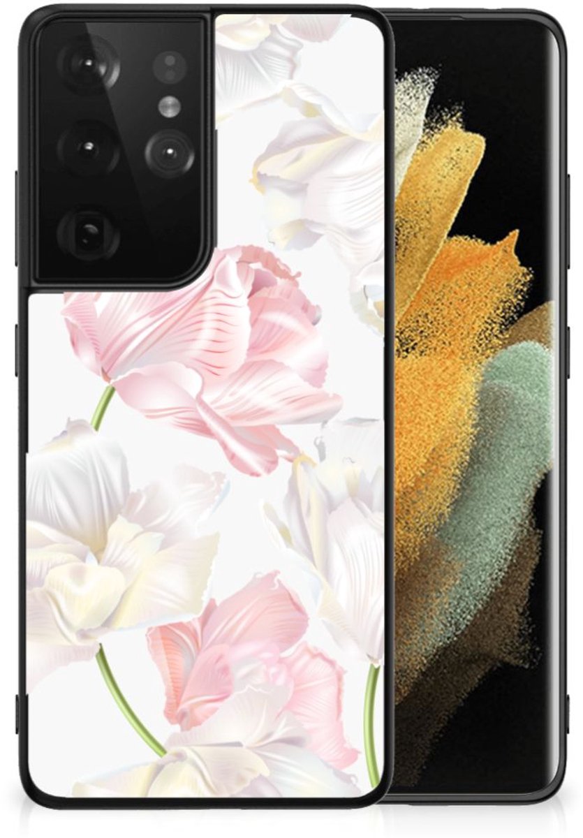 Samsung Galaxy S21 Ultra Bloemen Hoesje Lovely Flowers