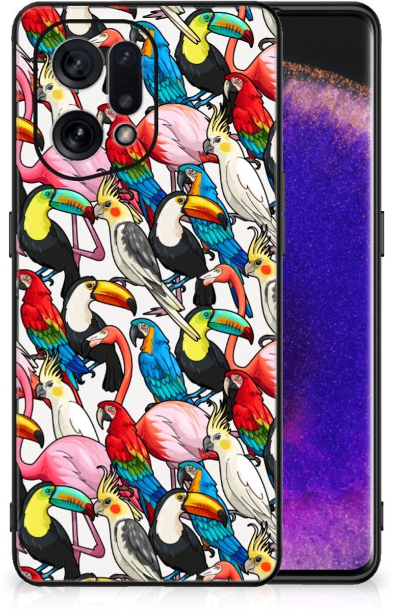 OPPO Find X5 Dierenprint Telefoonhoesje Birds