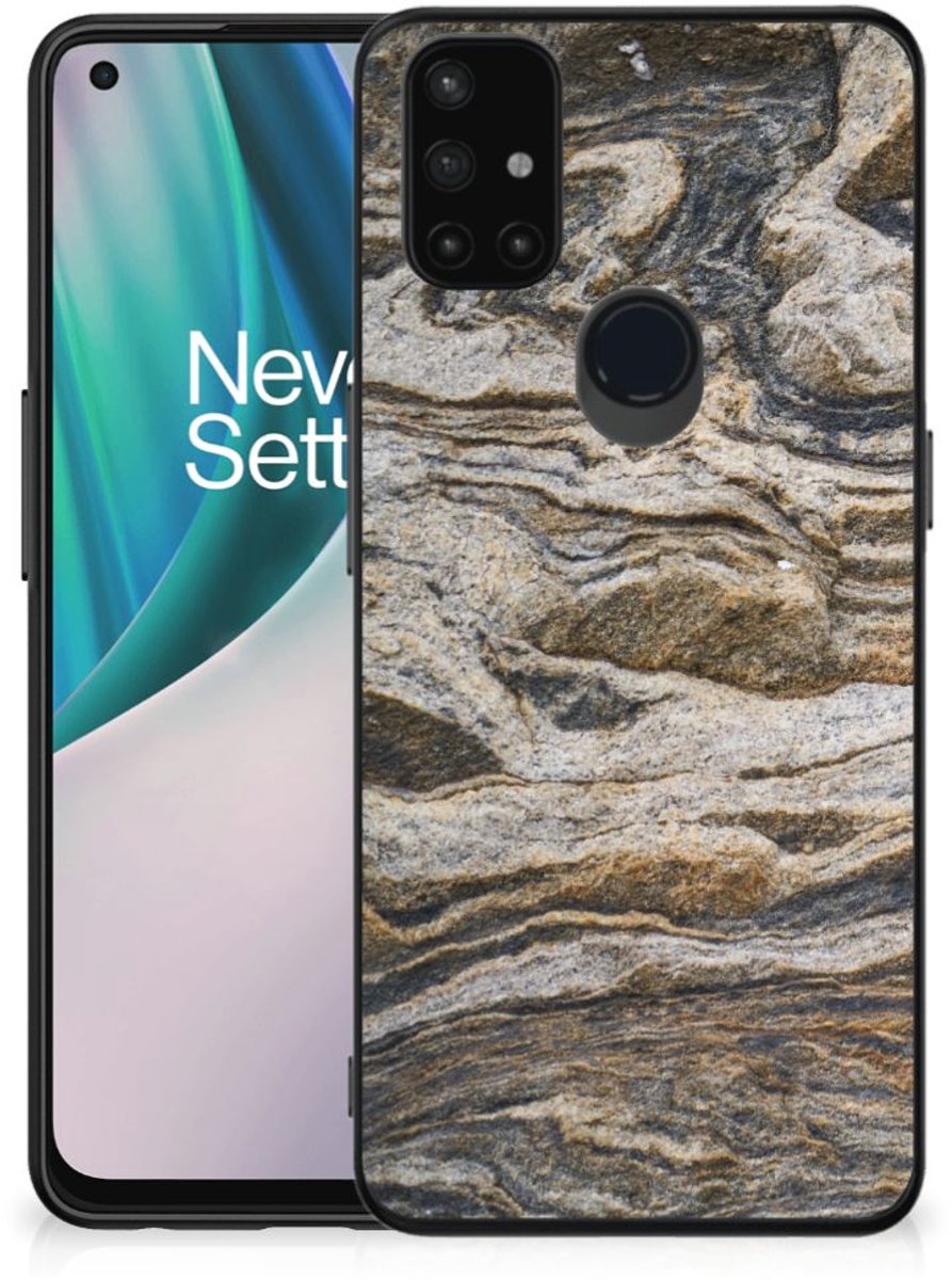 OnePlus Nord N10 5G Marmeren Print Telefoonhoesje Steen