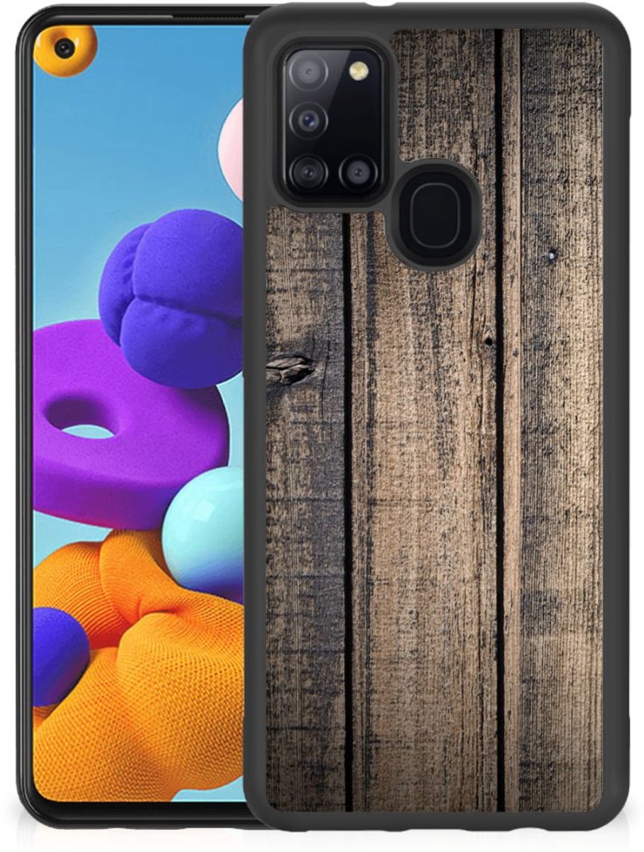 Samsung Galaxy A21s Grip Case Steigerhout