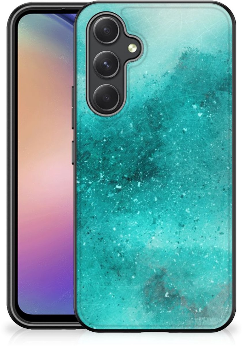 Kleurrijke Telefoonhoesje Samsung Galaxy A54 Painting Blue