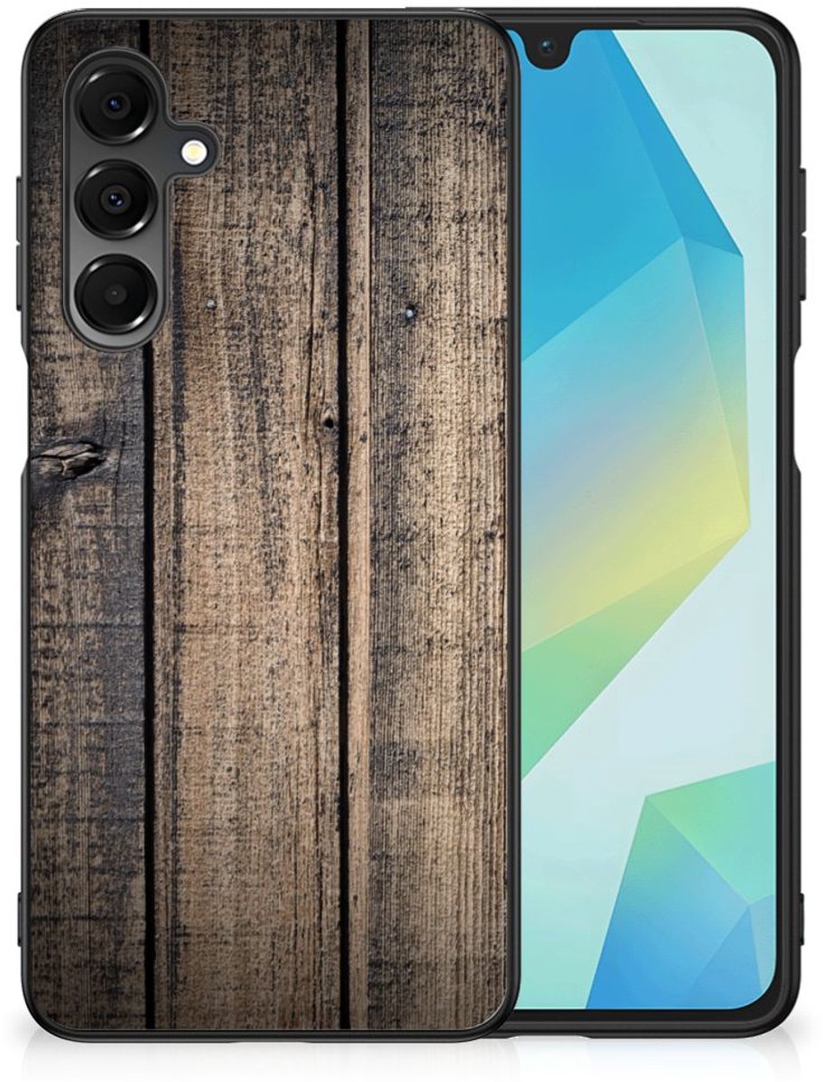 Samsung Galaxy A16 5G/4G Houten Print Telefoonhoesje Steigerhout