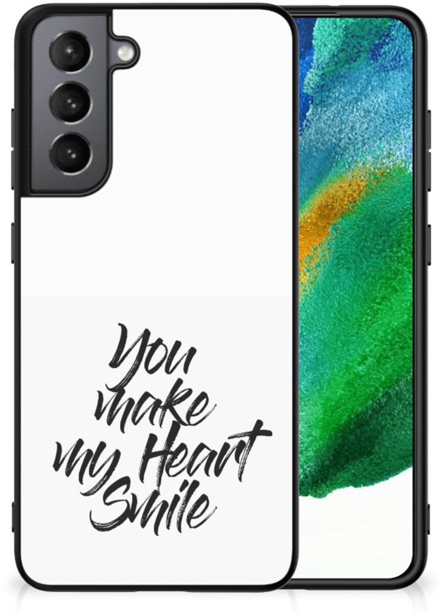 Samsung Galaxy S21FE Telefoon Hoesje met tekst Heart Smile