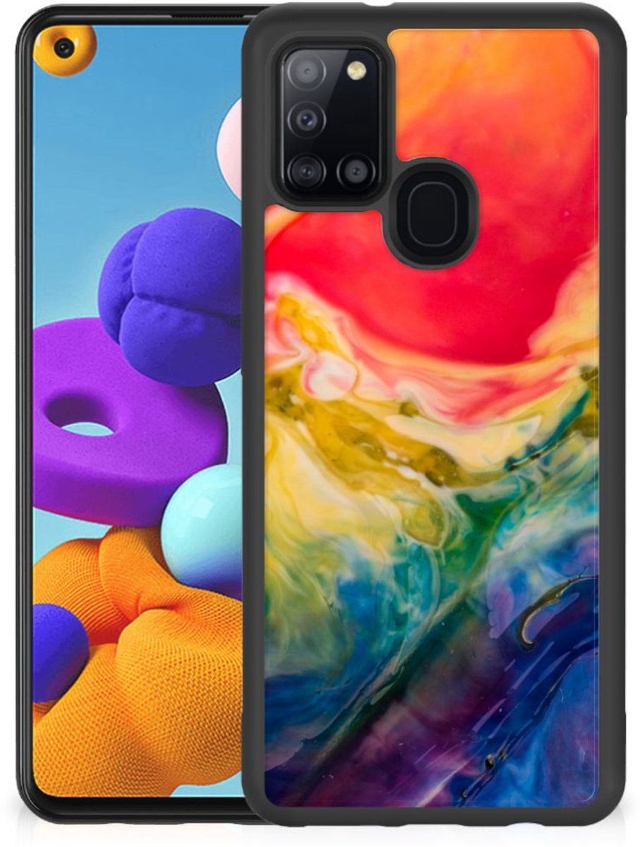 Case Samsung Galaxy A21s Watercolor Dark