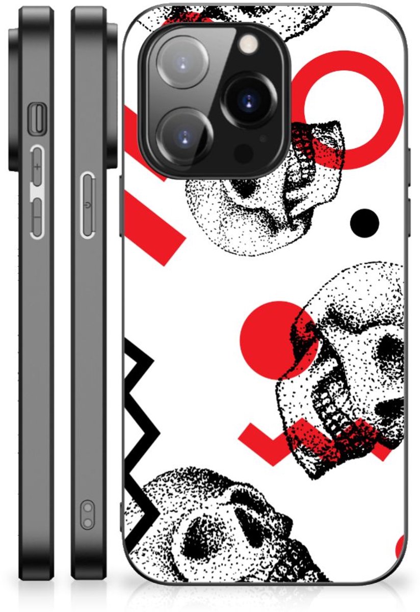 Telefoonhoesje iPhone 14 Pro Skull Red