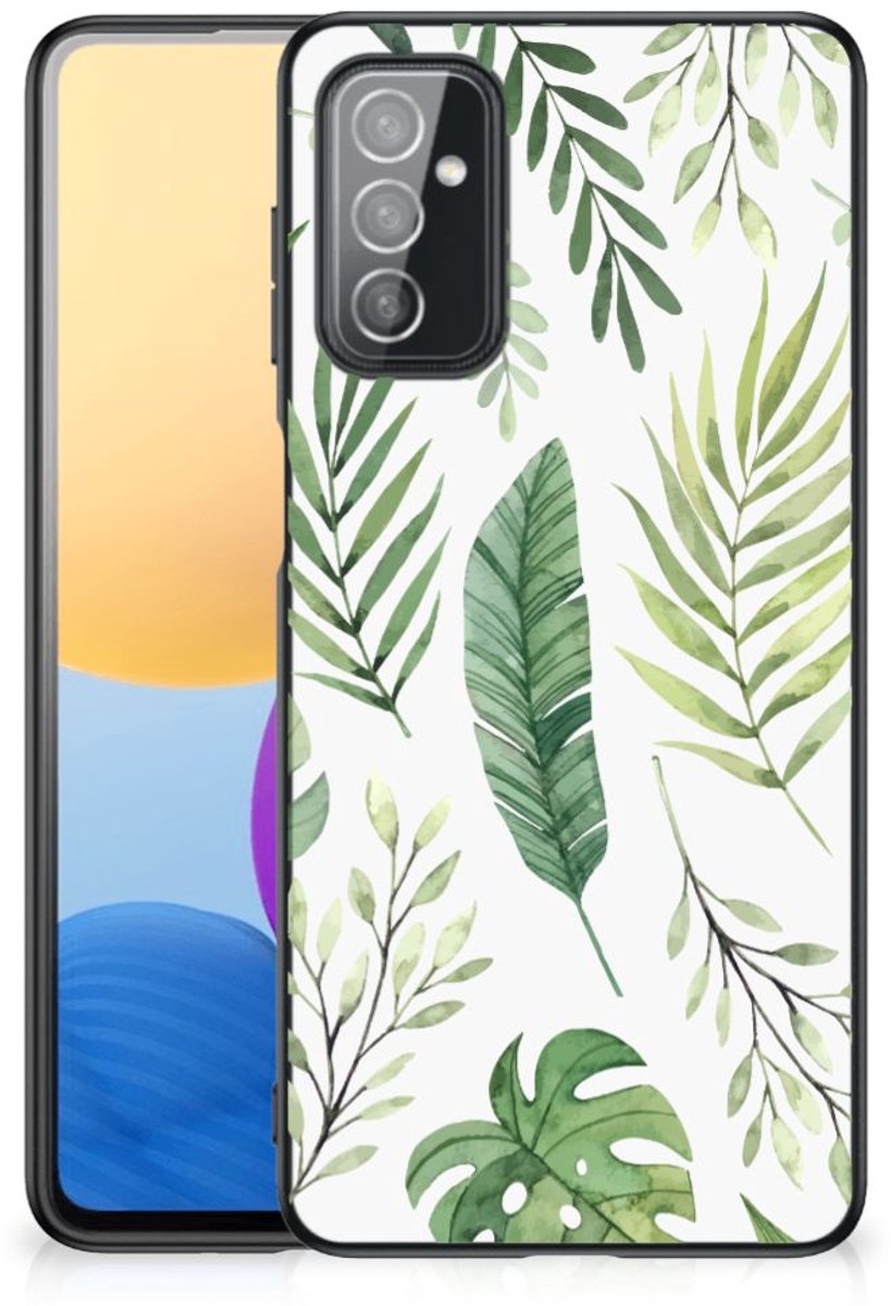 Back Cover voor Samsung Galaxy M52 Bloemen Hoesje Leaves