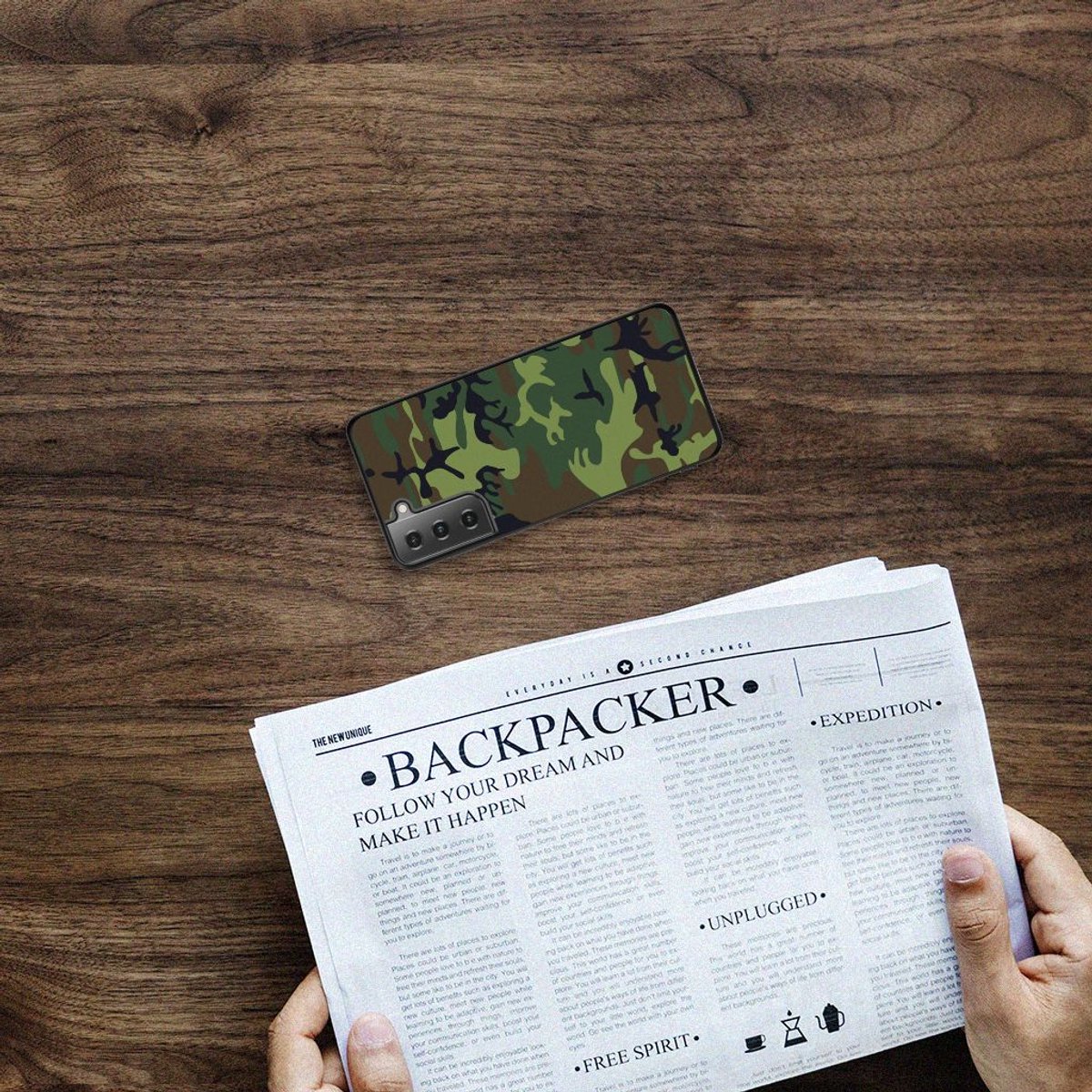 Samsung Galaxy S21 Back Case Army Dark
