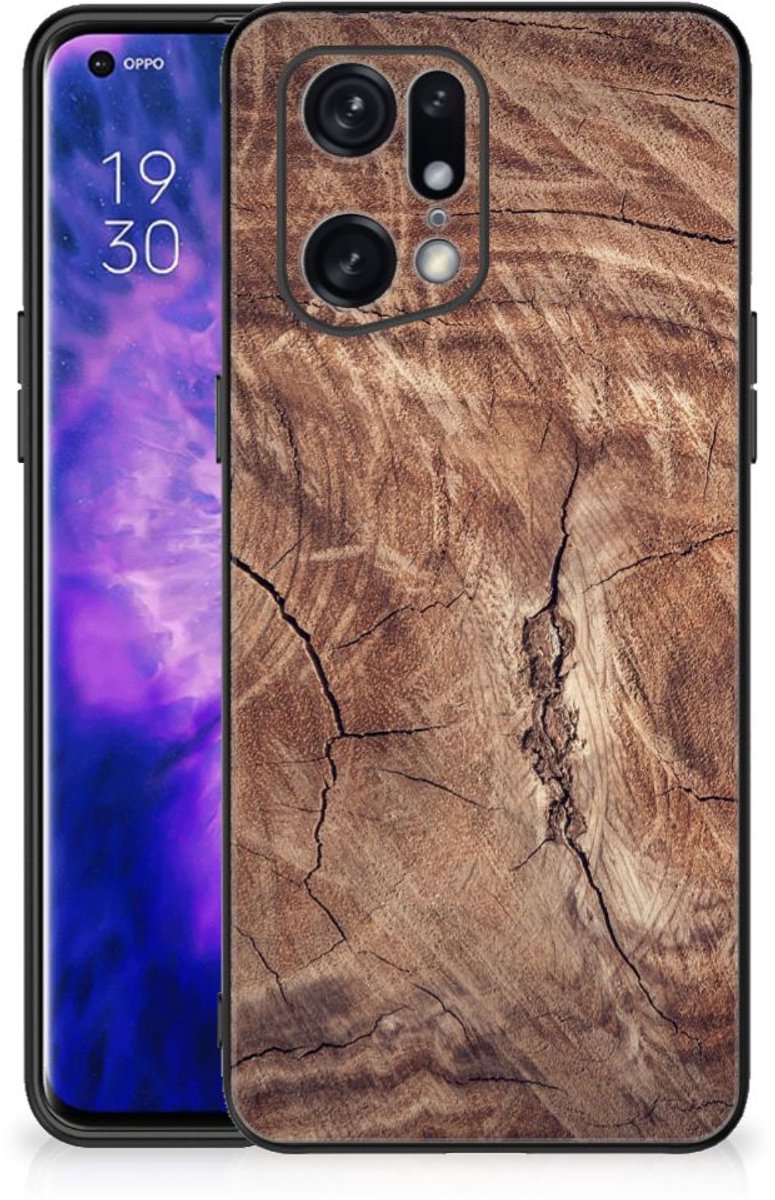 OPPO Find X5 Pro Houten Print Telefoonhoesje Tree Trunk