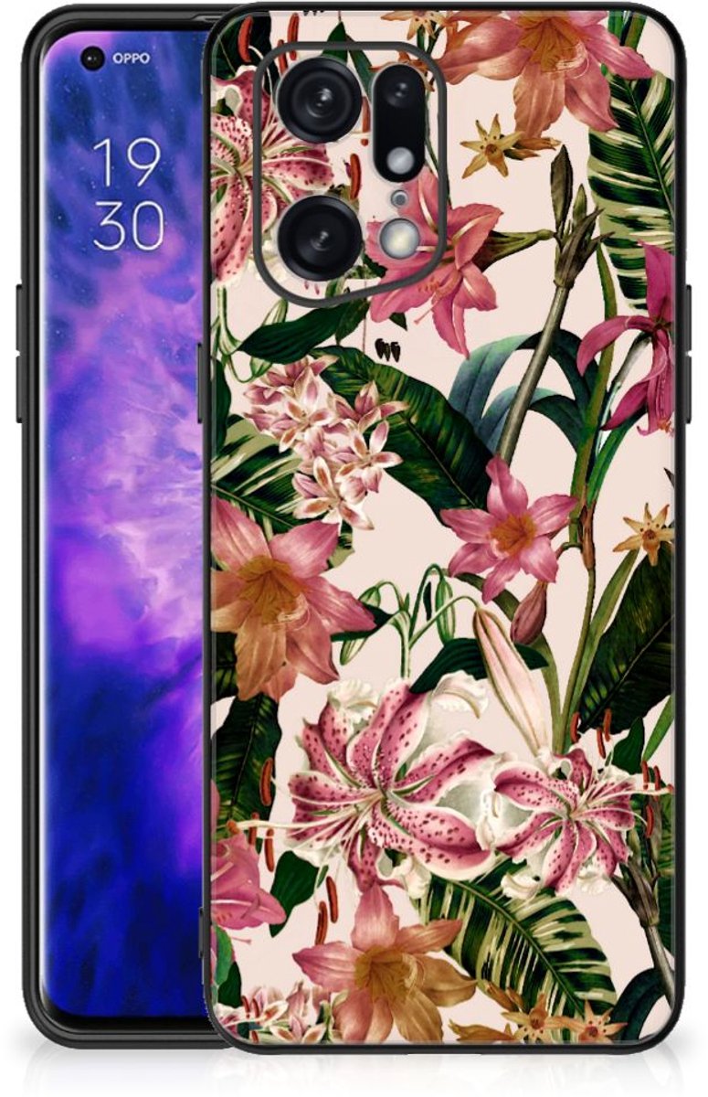 OPPO Find X5 Pro Bloemen Hoesje Flowers
