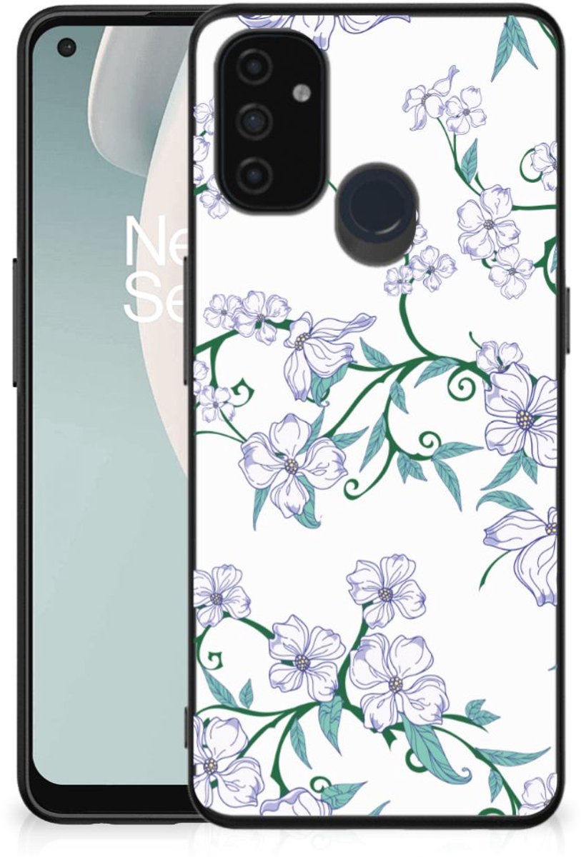 OnePlus Nord N100 Uniek Bloemen Hoesje Blossom White