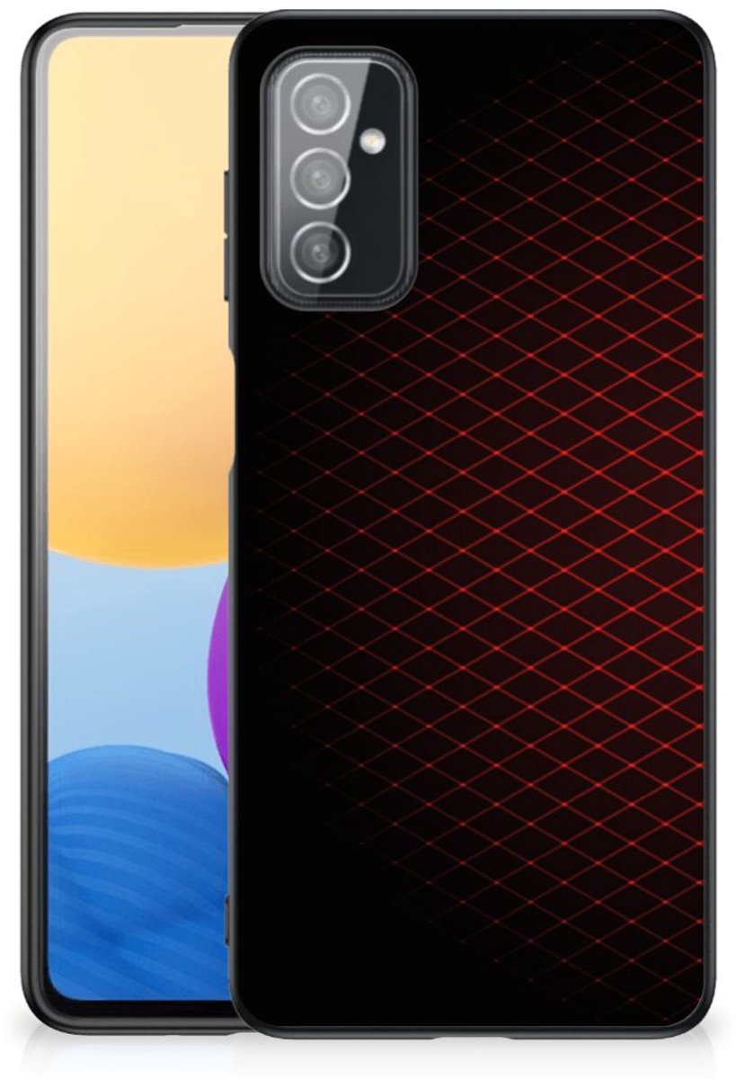Samsung Galaxy M52 Back Case Geruit Rood
