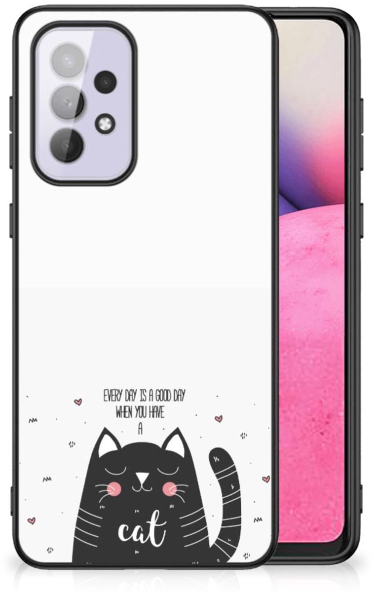 Samsung Galaxy A33 5G Hoesje Cat Good Day