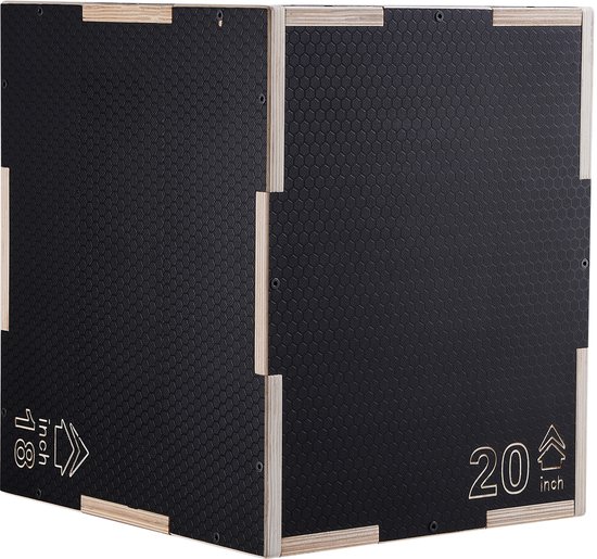 3-In-1 Plyometrische Jumpbox, 20/18/16 Inch Houten Plyobox, Platform en ...