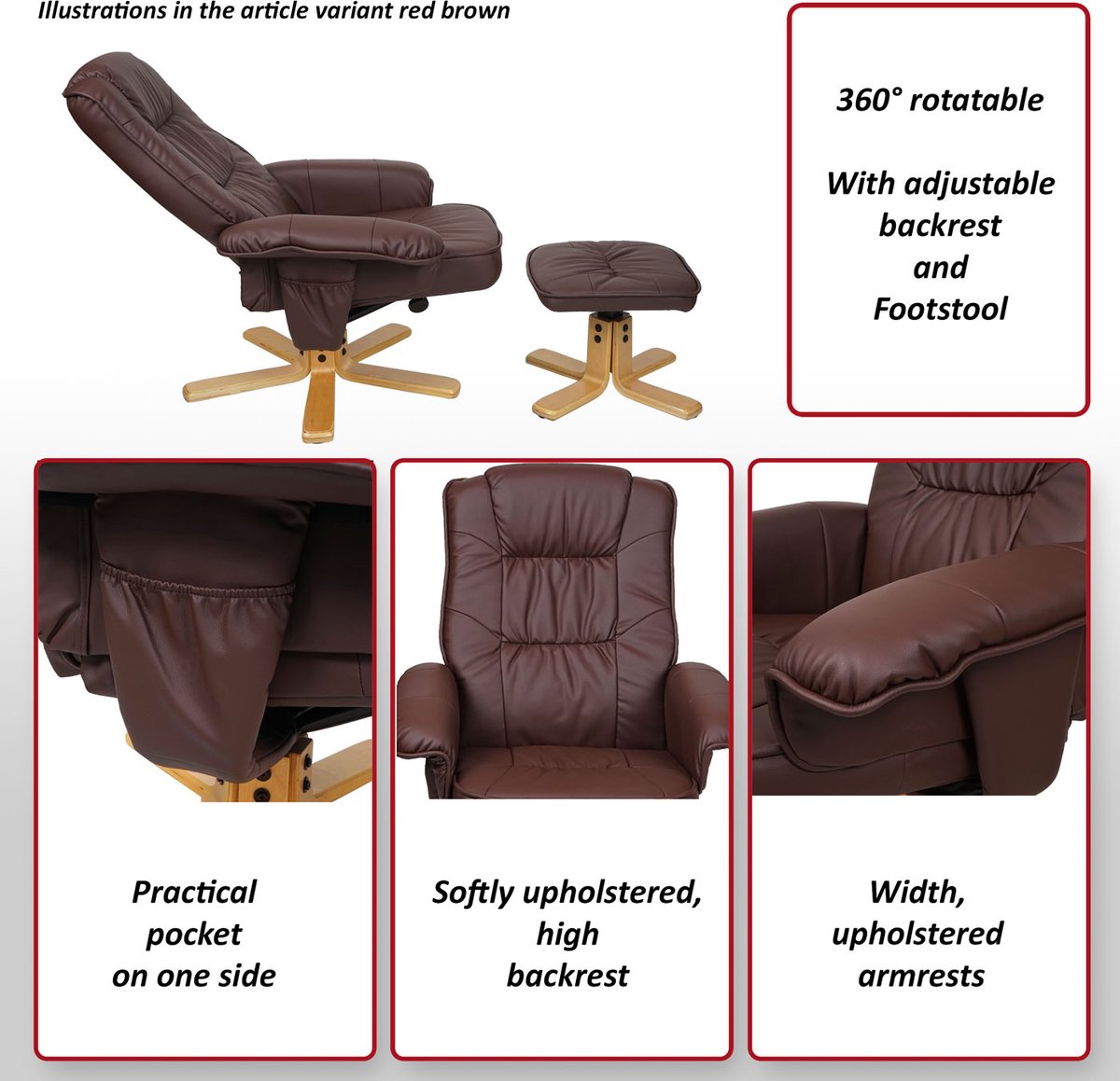 Relaxstoel Relaxstoel M56 tv-stoel - afbeelding 4