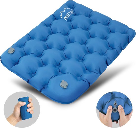 Opblaasbaar Zitkussen - Ultrlicht, Waterdicht en Draagbaar voor Buitenactiviteiten