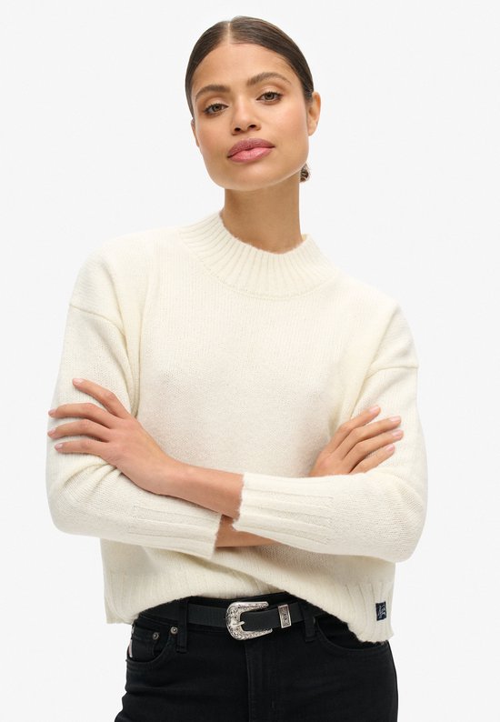 Profuomo merino wollen trui anthra | wehkamp