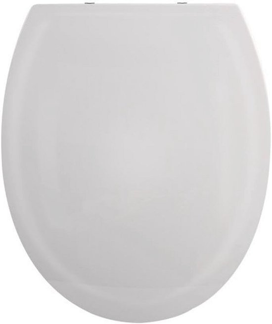 WENKO Toiletbril Rieti, hygiënische toiletbril met softclose, stabiele wc-deksel tot 350 kg belastbaar, met Fix-Clip bevestiging, van antibacteriële duroplast, wit
