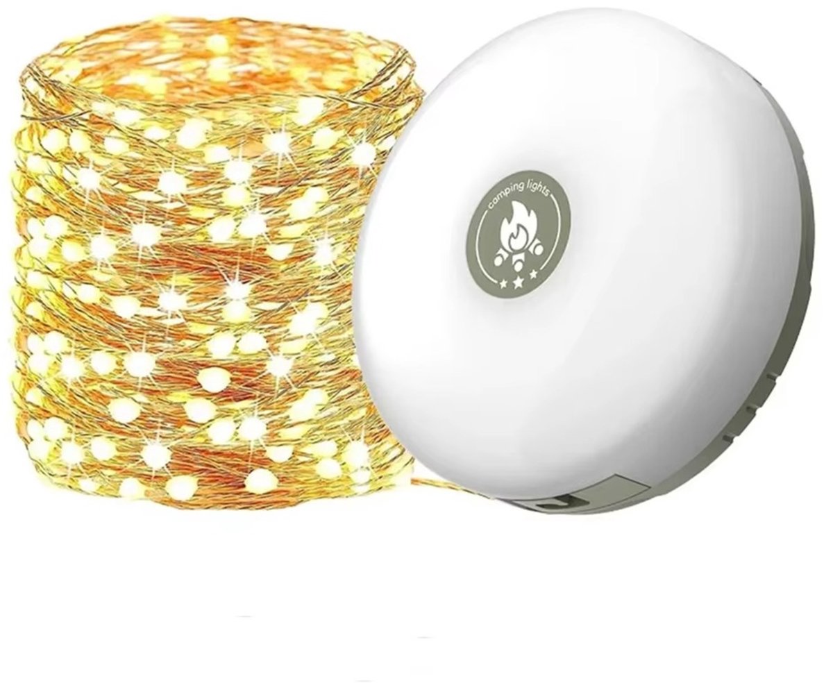 Vyzio - Oplaadbare Camping Lamp - Powerbank Functie - Tentlamp - Kampeerlamp - LED Verlichting - Draagbare Lantaarn - (10m) - GLOWTREK