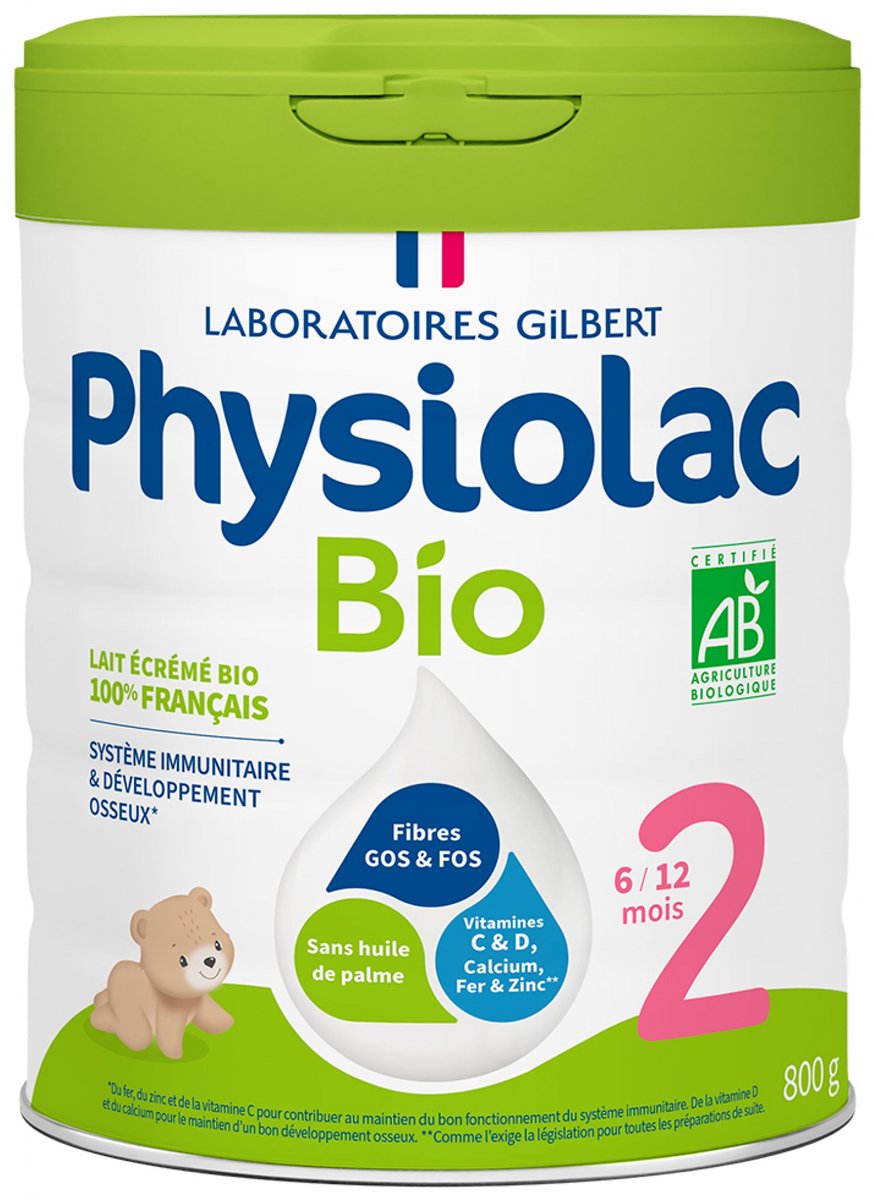 Physiolac Organic 2 6 tot 12 Maanden 800 g