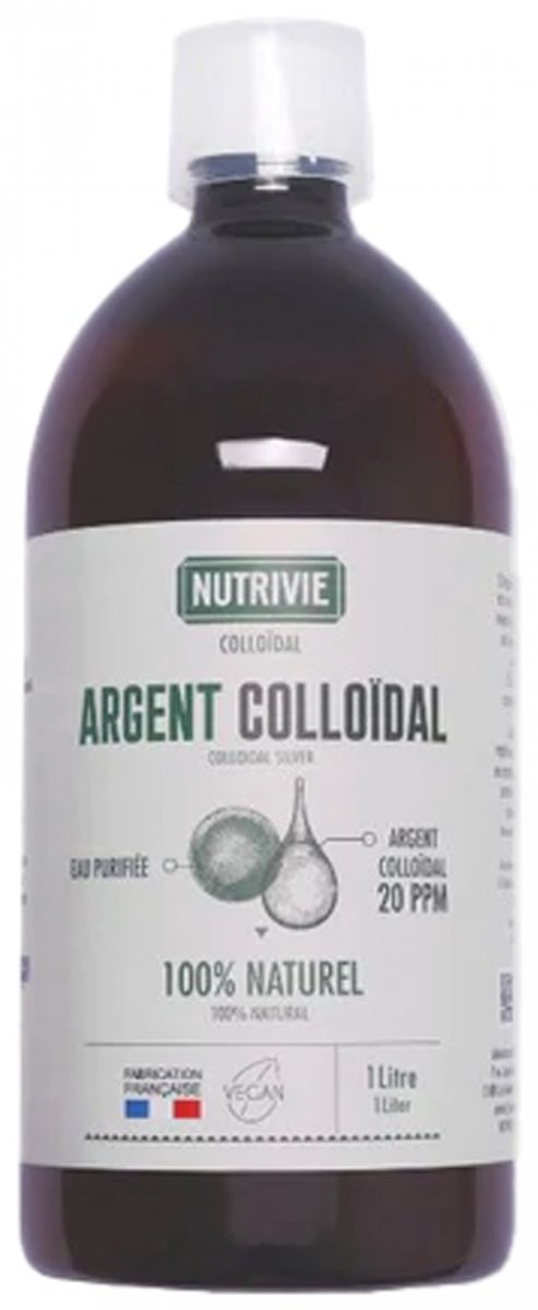 Goedkoopste Nutrivie Colloïdaal Zilver 20 ppm 100 Natuurlijk 1 L